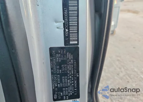 2016 Kia Sedona Sx из США, поврежденный, VIN KNDMC5C12G6130847